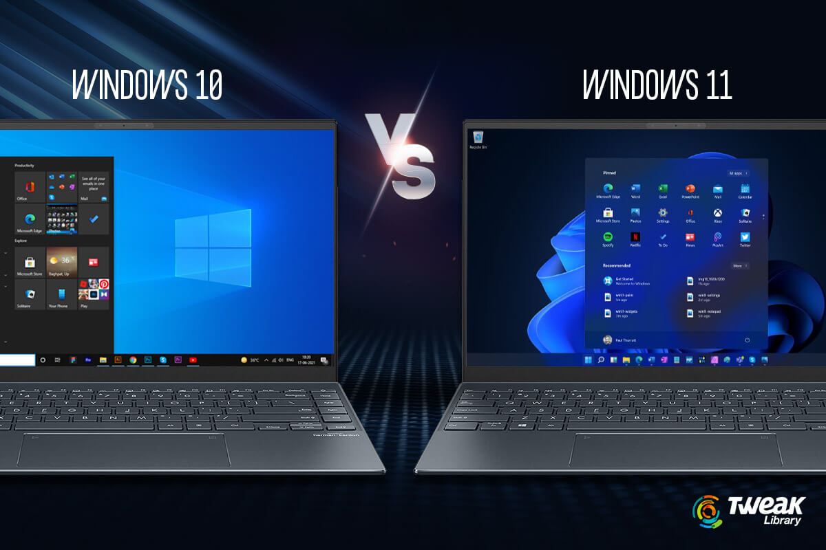 Differences between a Windows 10 laptop and the new version Windows 11